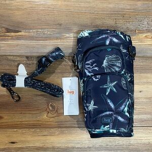 Lug Huggie Insulated Crossbody Water Bottle Bag Sea Shells Park Walk Hike Travel